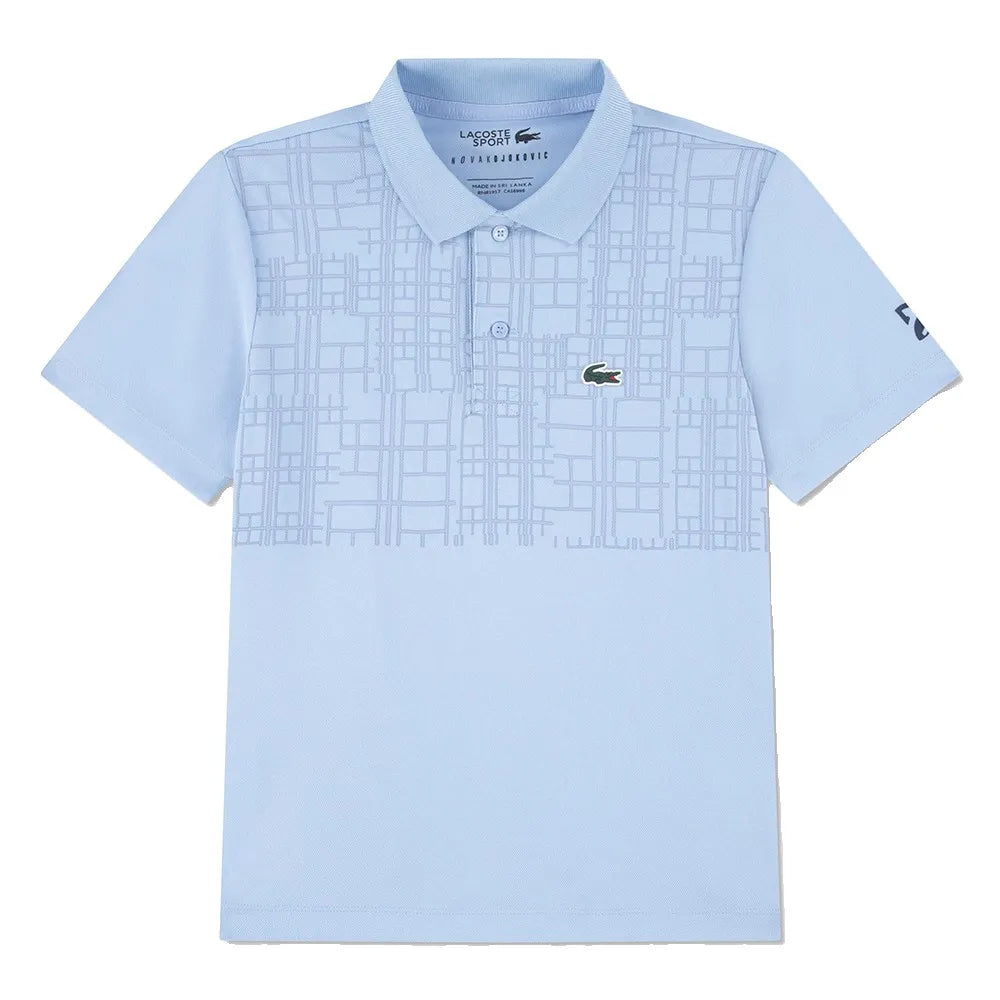 Lacoste kids Novak Djokovic Crossed short sleeve polo