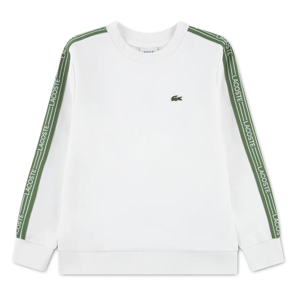 Lacoste kids Taping Crew sweatshirt