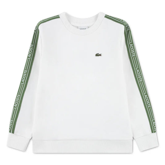 Lacoste kids Taping Crew sweatshirt