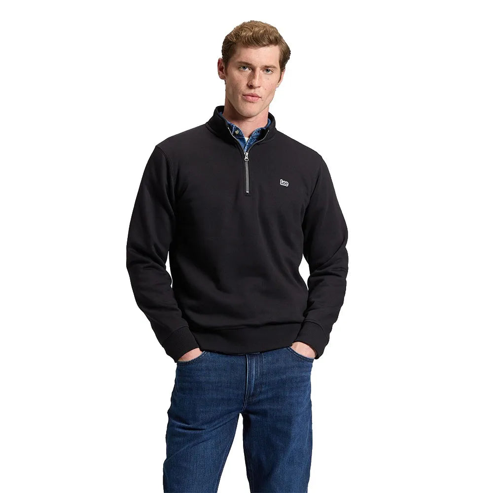 Lee Patch Regular Fit half zip sweatshirt