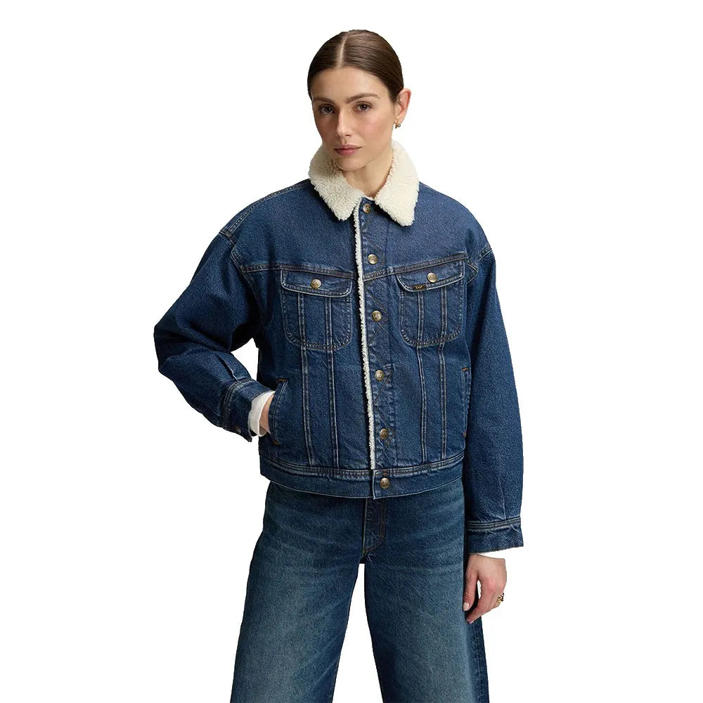 Lee Sherpa Rider Relaxed Fit denim jacket