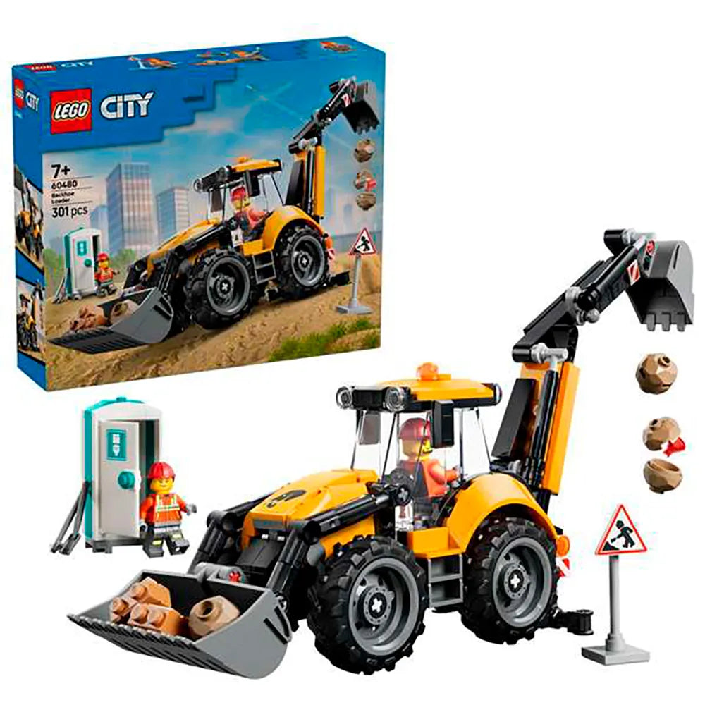 Lego Backhoe Loader Construction Game 301 pieces