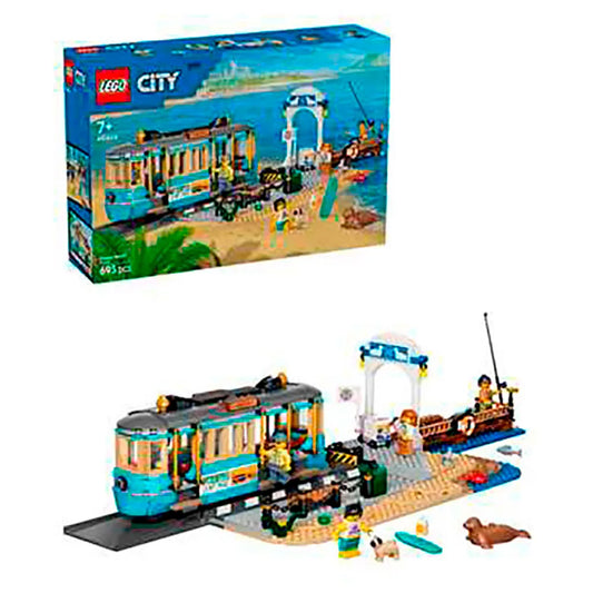 Lego Classic Coastal Tram Construction Game 693 pieces