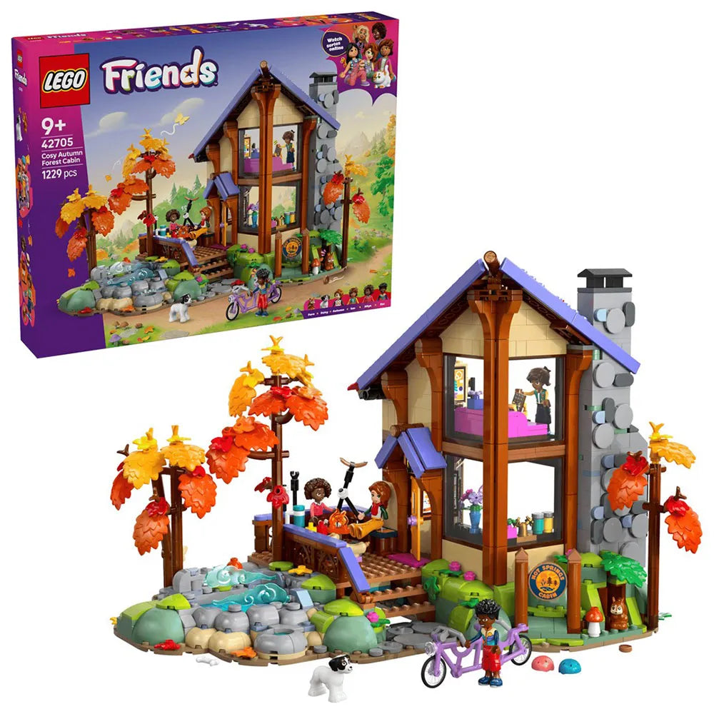 Lego Cozy Autumn Cabin In The Woods Construction Game 1229 pieces