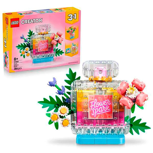 Lego Decorative Floral Perfume Bottle Construction Game 286 pieces