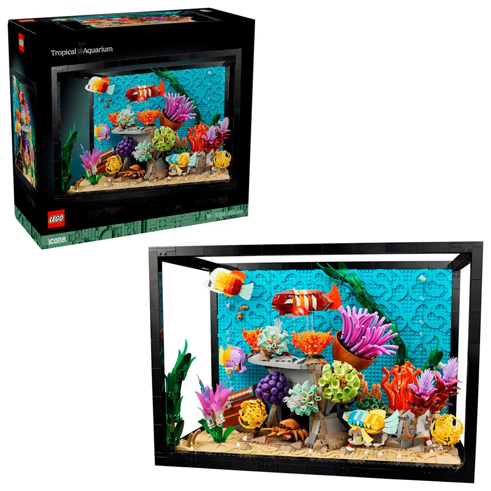 Lego Icons 10366 Tropical Aquarium Construction Game