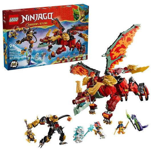 Lego Wyldfyre Transformable Dragon Mecha Construction Game 821 pieces