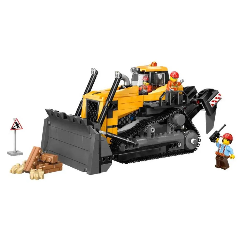 Lego Yellow Bulldozer With Front Loader construction game