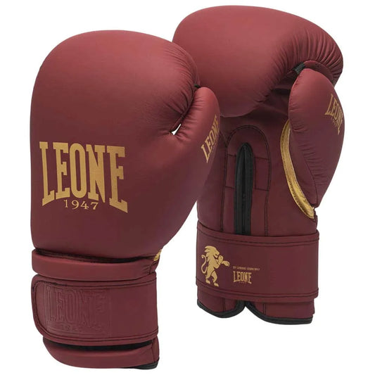 Leone1947 Black&Gold artificial leather boxing gloves