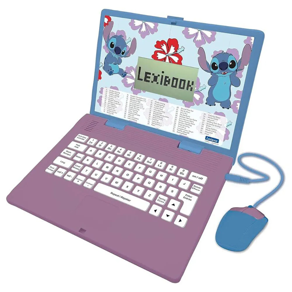 Lexibook Disney Stitch Educational bilingual laptop toy
