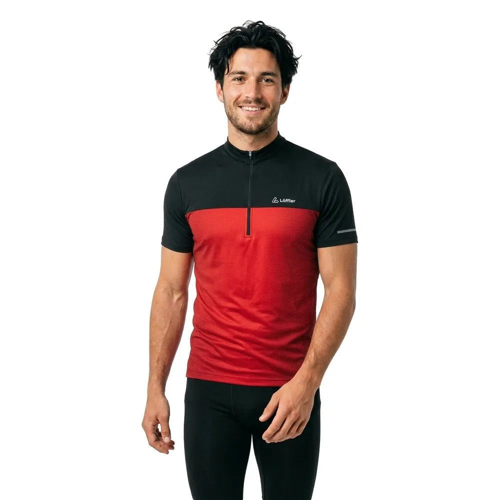 Loeffler Half Zip Glow short sleeve jersey