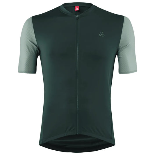 Loeffler Skys Clear Mid Full Zip short sleeve jersey