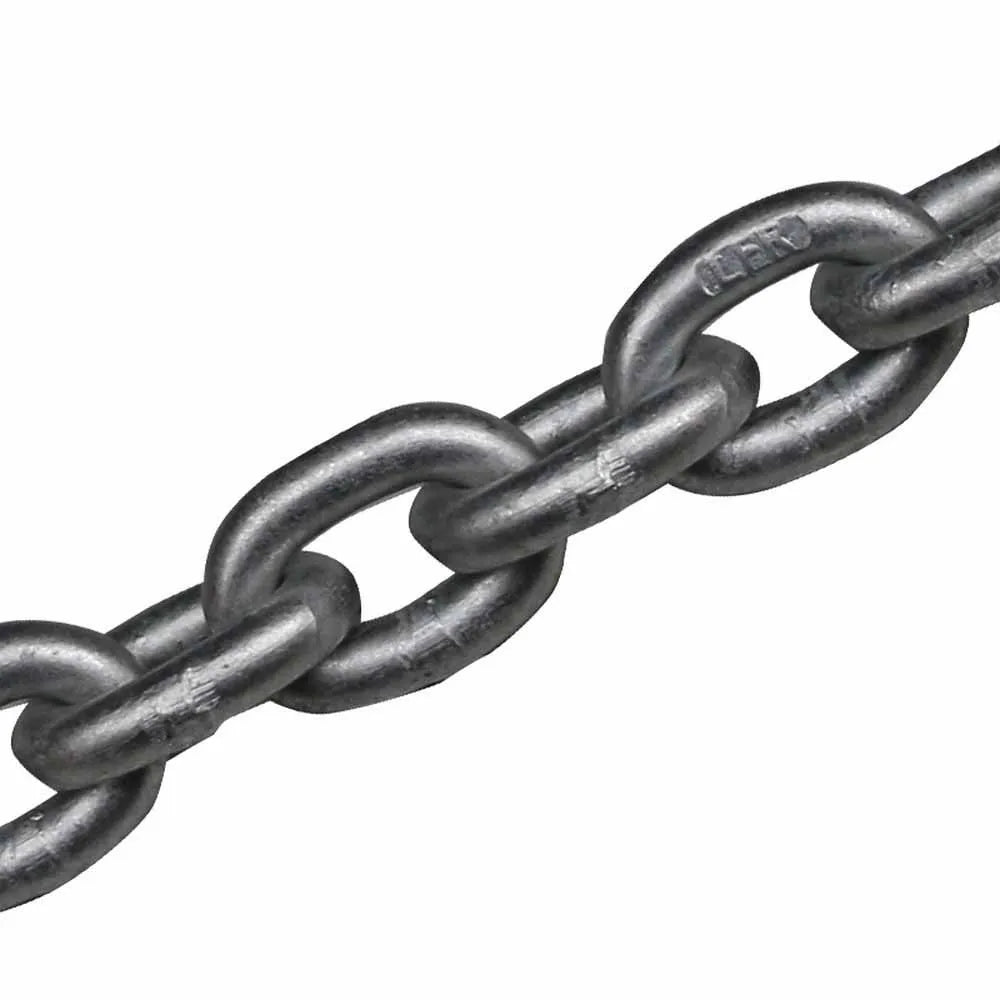 Lofrans Hot Dip Galvanized Chain ISO 4565/DIN 766/G40 Calibrated 8 mm 50 m