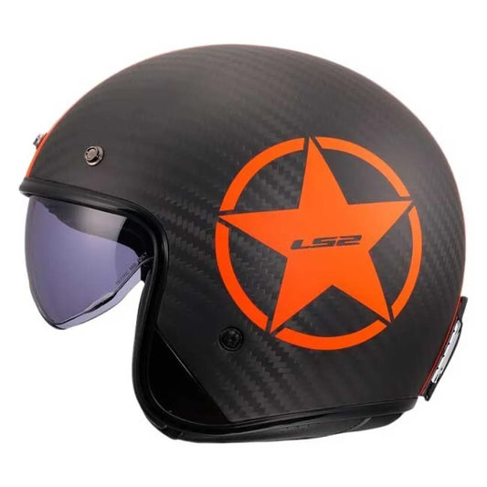 LS2 OF601 Bob II C Star ECE 22.06 open face helmet