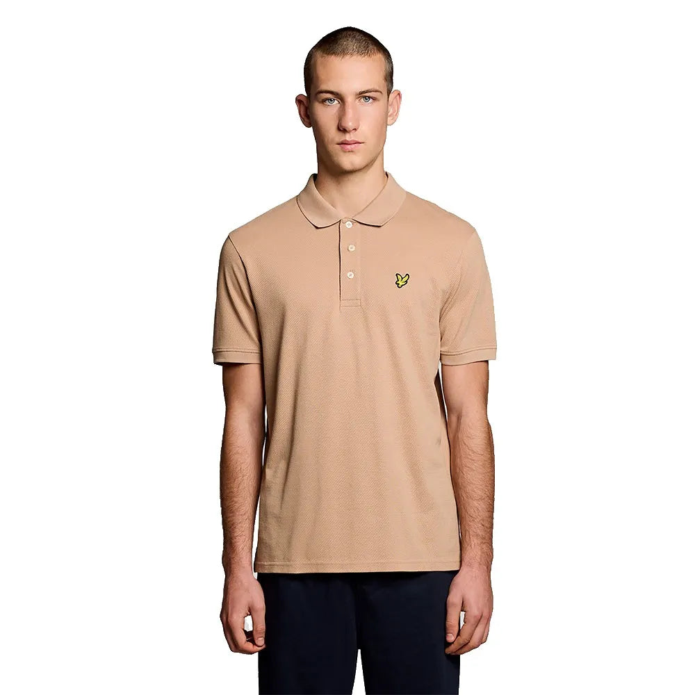 Lyle & scott Popcorn Jacquard short sleeve polo