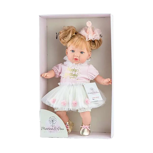Marina & pau Alina Party In Case Soft Body Doll 45 cm
