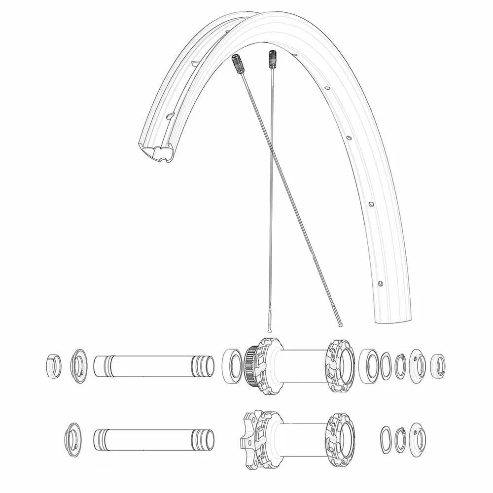 Mavic Kit 12 Crossmax Carbon SLR 29´´ spokes