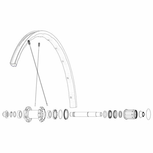 Mavic Kit 12 Rear Ksyrium SL NDS spokes