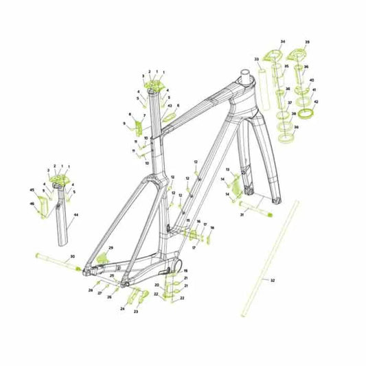 Merida Reacto V chainstay protector