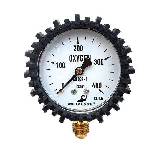 Metalsub Technical Oxygen 63 Mm 0-400 Bar pressure gauge