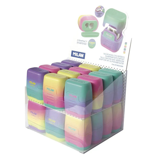 MILAN Display Box 24 Compact Sunset Sharpener