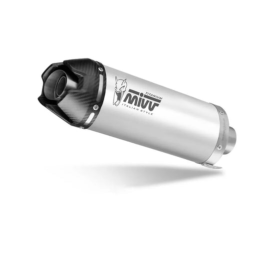 Mivv 3X1 AK-1 Titanium Con Tapa Carbono Yamaha Tracer 9/GT/GT+ 2025-26 Homologated Full Line System
