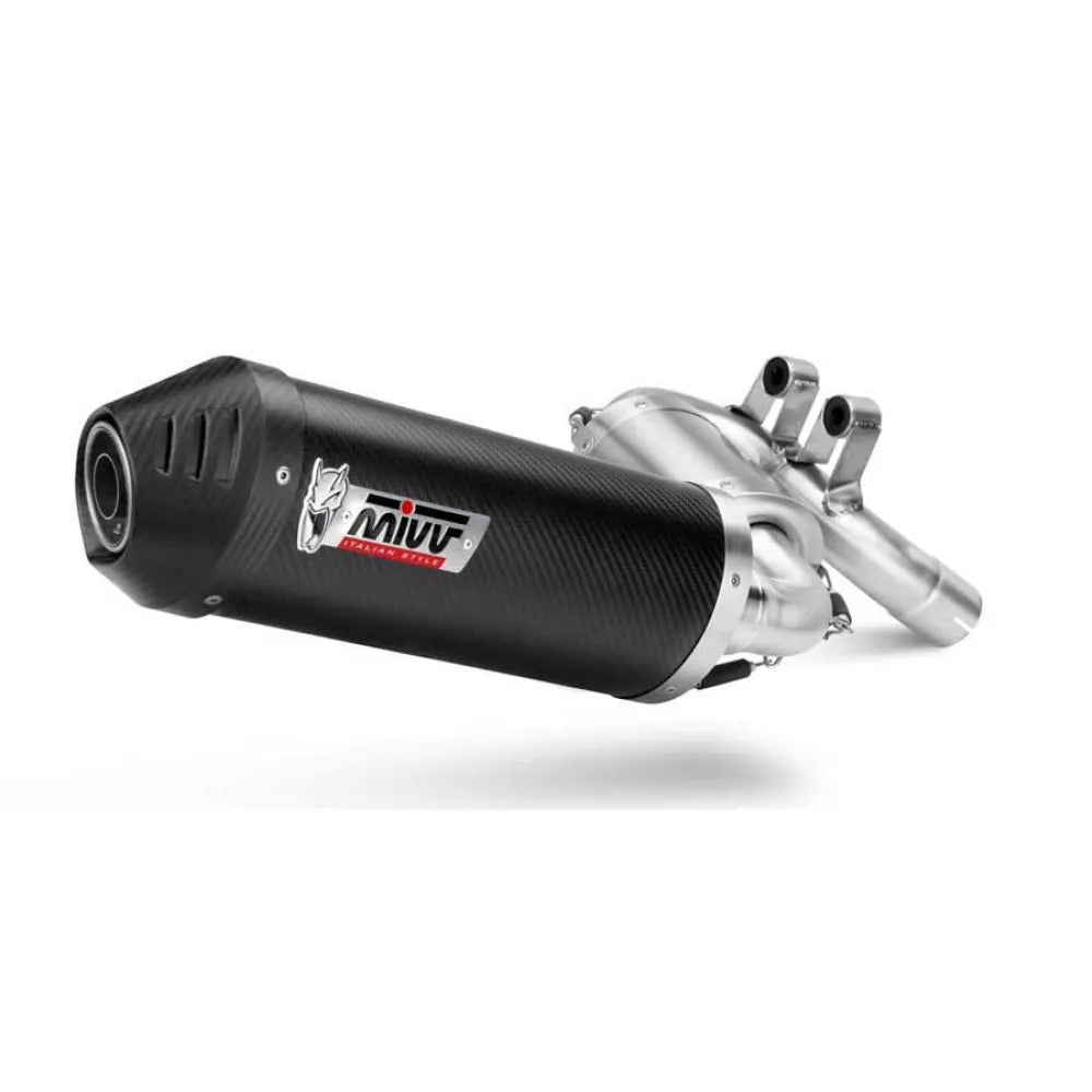 Mivv Oval BMW F 900 XR 2020-24 B.037.LEC Homologated Slip On Muffler