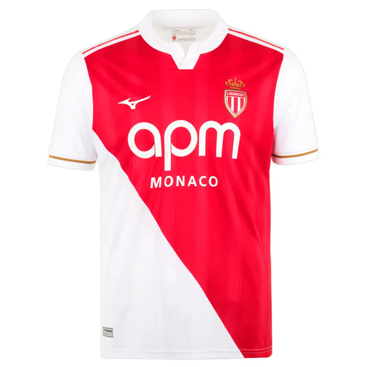 Mizuno AS Monaco 25/26 home short sleeve T-shirt