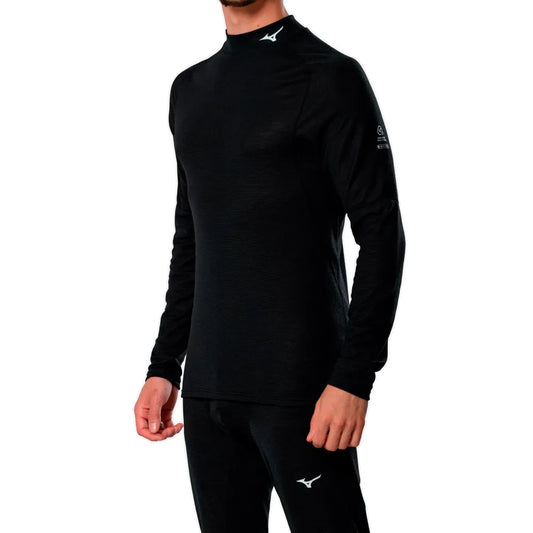 Mizuno Prem Merino Wool High Neck long sleeve base layer