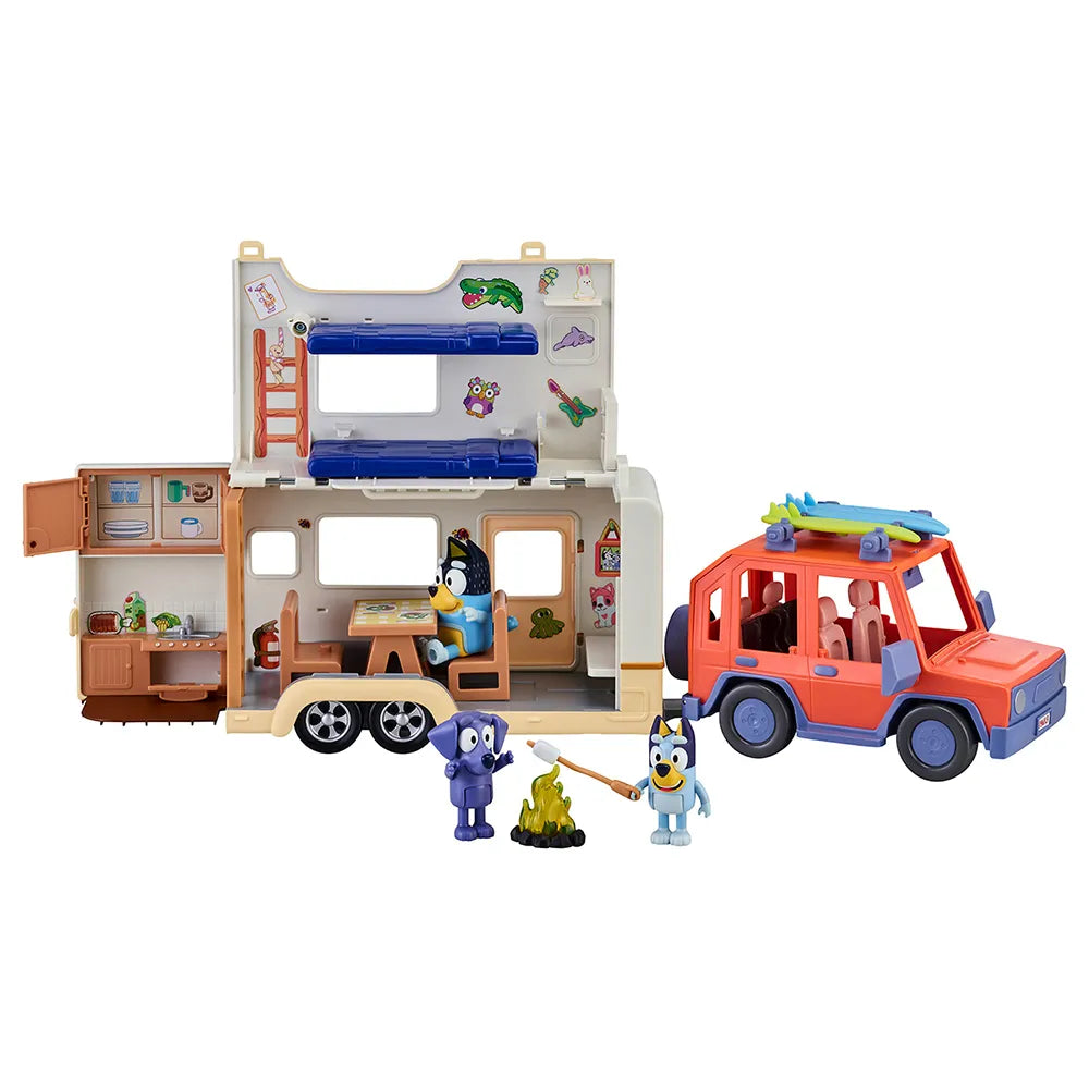 Moose Set Cruiser And Campervan Bluey figure