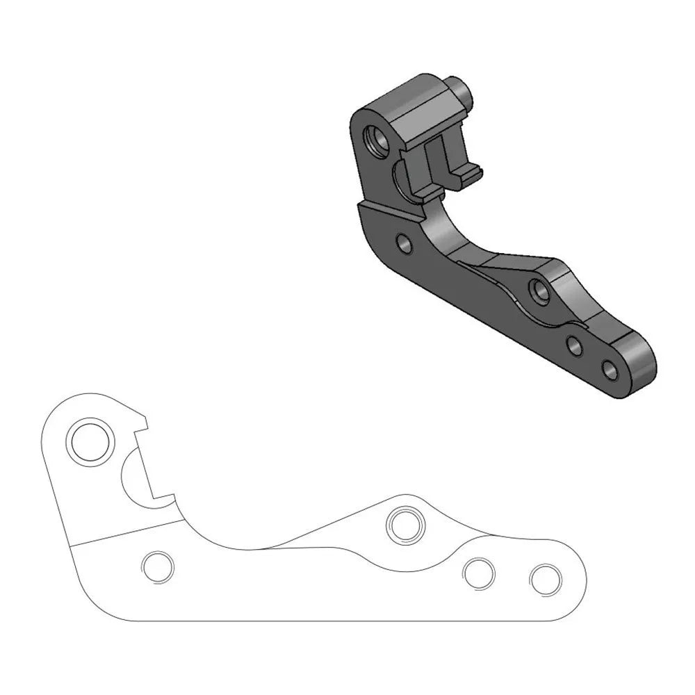 Moto-master 270 mm BMW/Husaberg/Husqvarna/KTM 211055 brake caliper relocating bracket