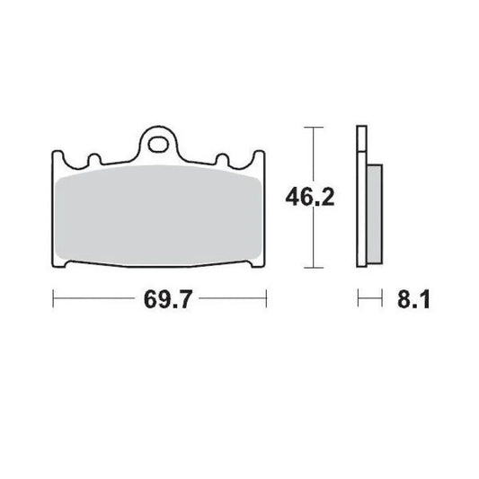 Moto-master Beta 099912 sintered brake pads