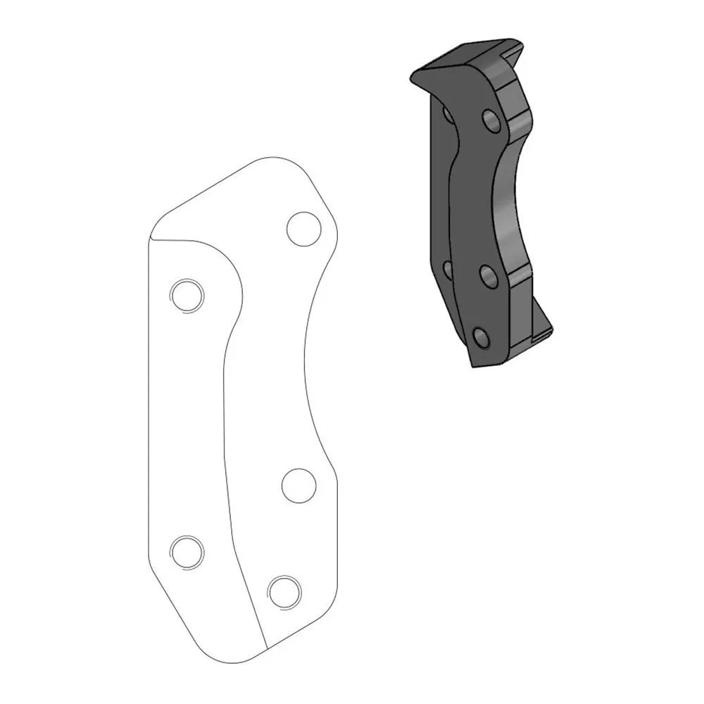 Moto-master Supermoto Street 320 mm Husqvarna/Swm 211017 brake caliper relocating bracket