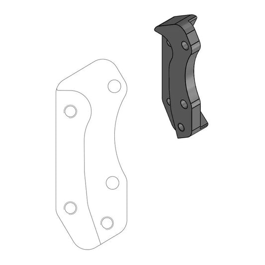 Moto-master Supermoto Street 320 mm Husqvarna/Swm 211017 brake caliper relocating bracket