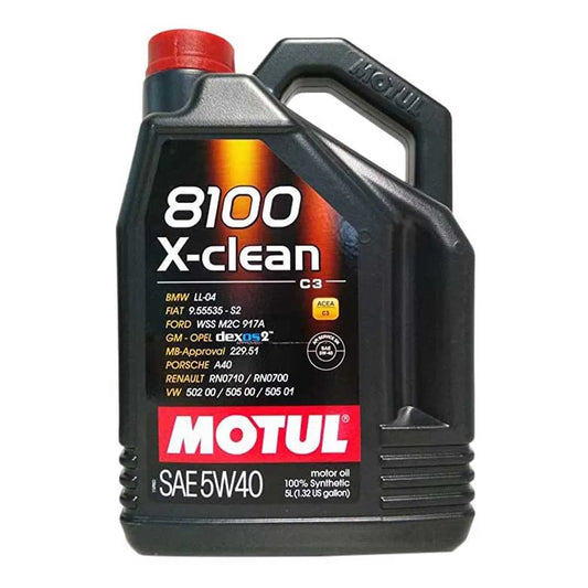 Motul 8100 X-Clean C3 5W40 Car 5L motor oil