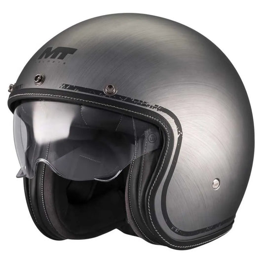 MT Helmets Le Mans 2 SV S Brushed open face helmet