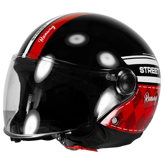 MT Helmets Street S Runway open face helmet
