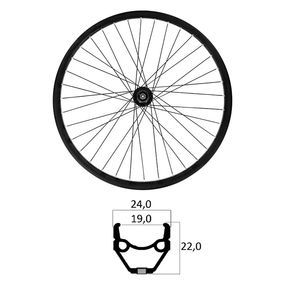 Mvtek E-Bike 26´´ Tubeless MTB front wheel