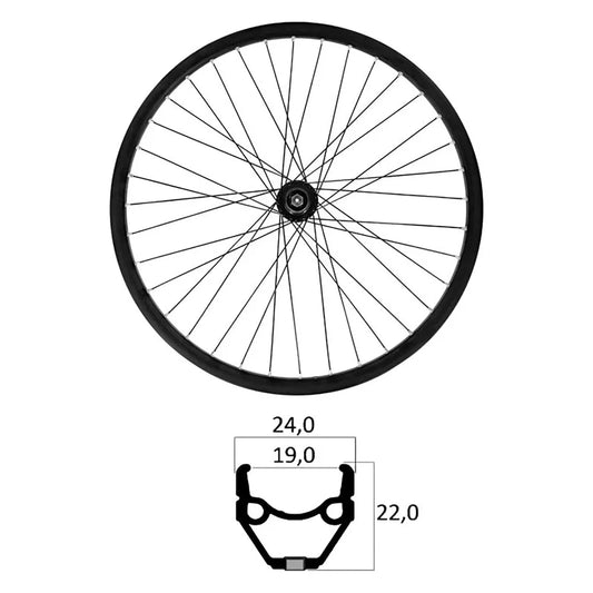 Mvtek E-Bike 26´´ Tubeless MTB front wheel