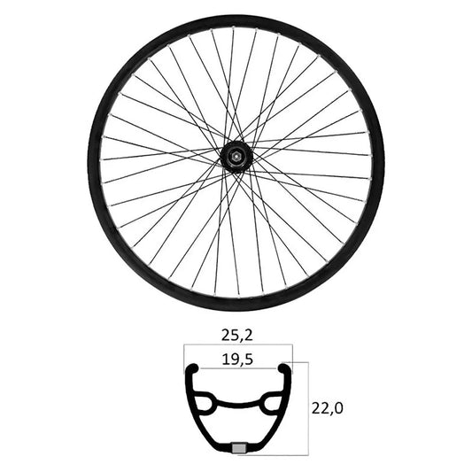 Mvtek E-Bike 29´´ 6B Disc Tubeless MTB rear wheel