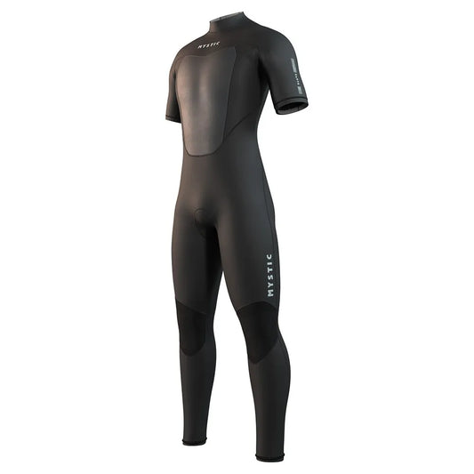 Mystic Brand Flatlock 3/2 mm short sleeve back zip neoprene suit