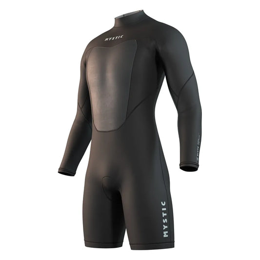 Mystic Brand Flatlock 3/2mm long sleeve back zip shorty