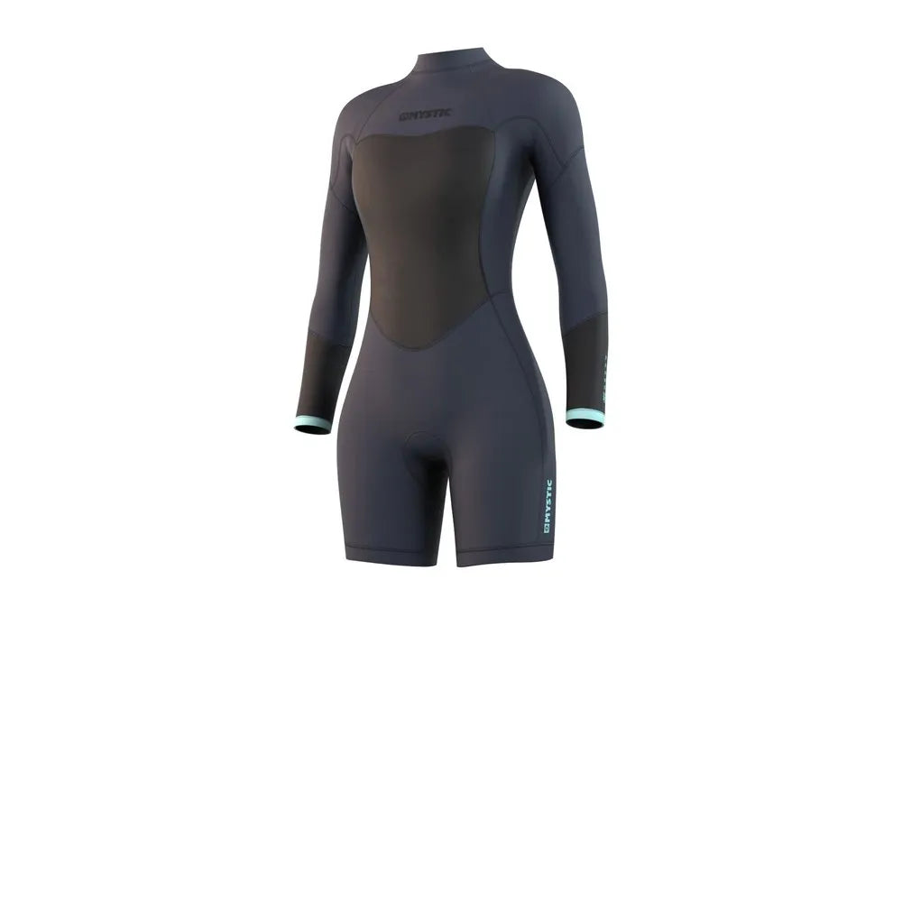 Mystic Brand Longarm 3/2 mm woman long sleeve back zip shorty