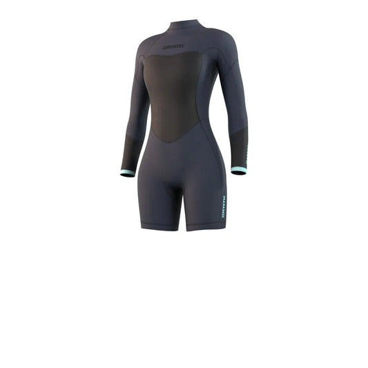 Mystic Brand Longarm 3/2 mm woman long sleeve back zip shorty