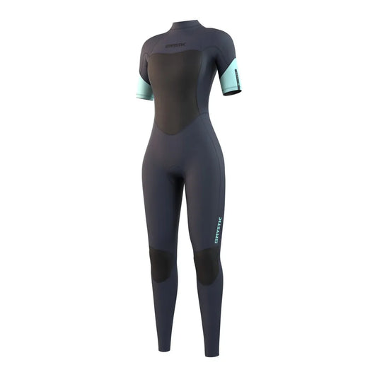 Mystic Brand Shortarm 3/2 mm woman short sleeve back zip neoprene suit