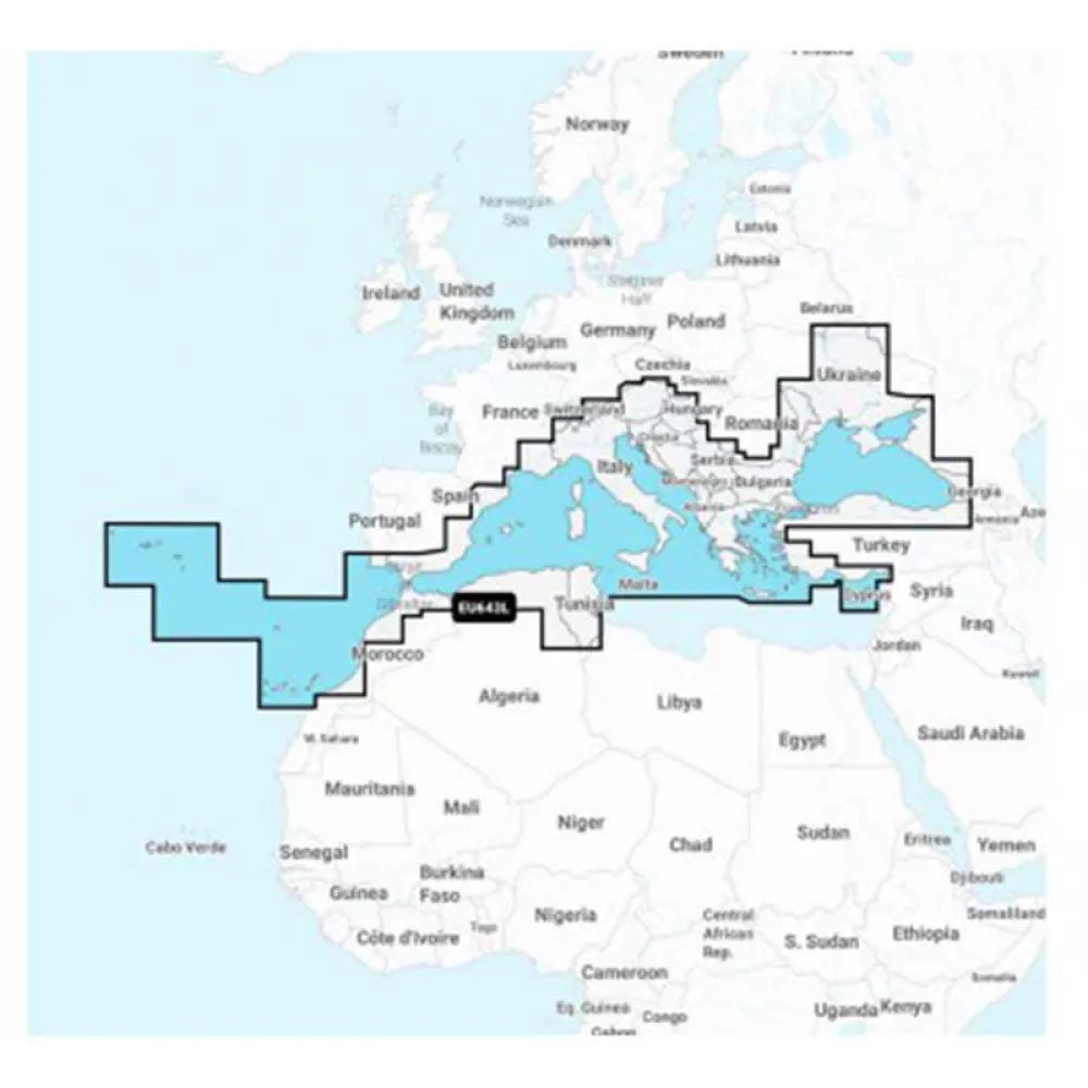 Navionics NAEU643L-Mediterranean And Black Sea EU643L-Large Map
