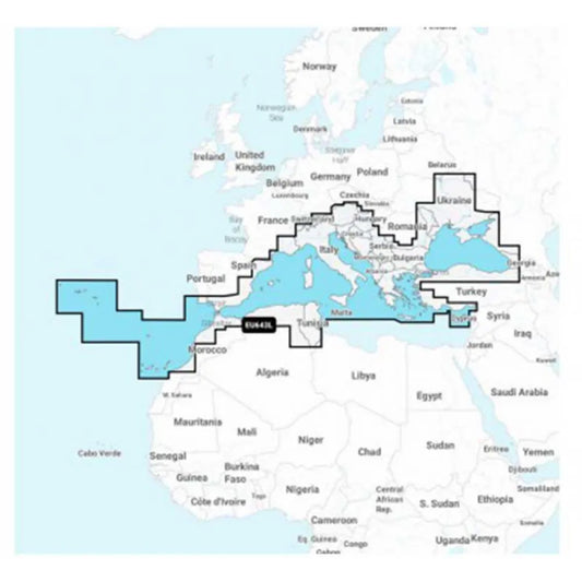 Navionics NAEU643L-Mediterranean And Black Sea EU643L-Large Map