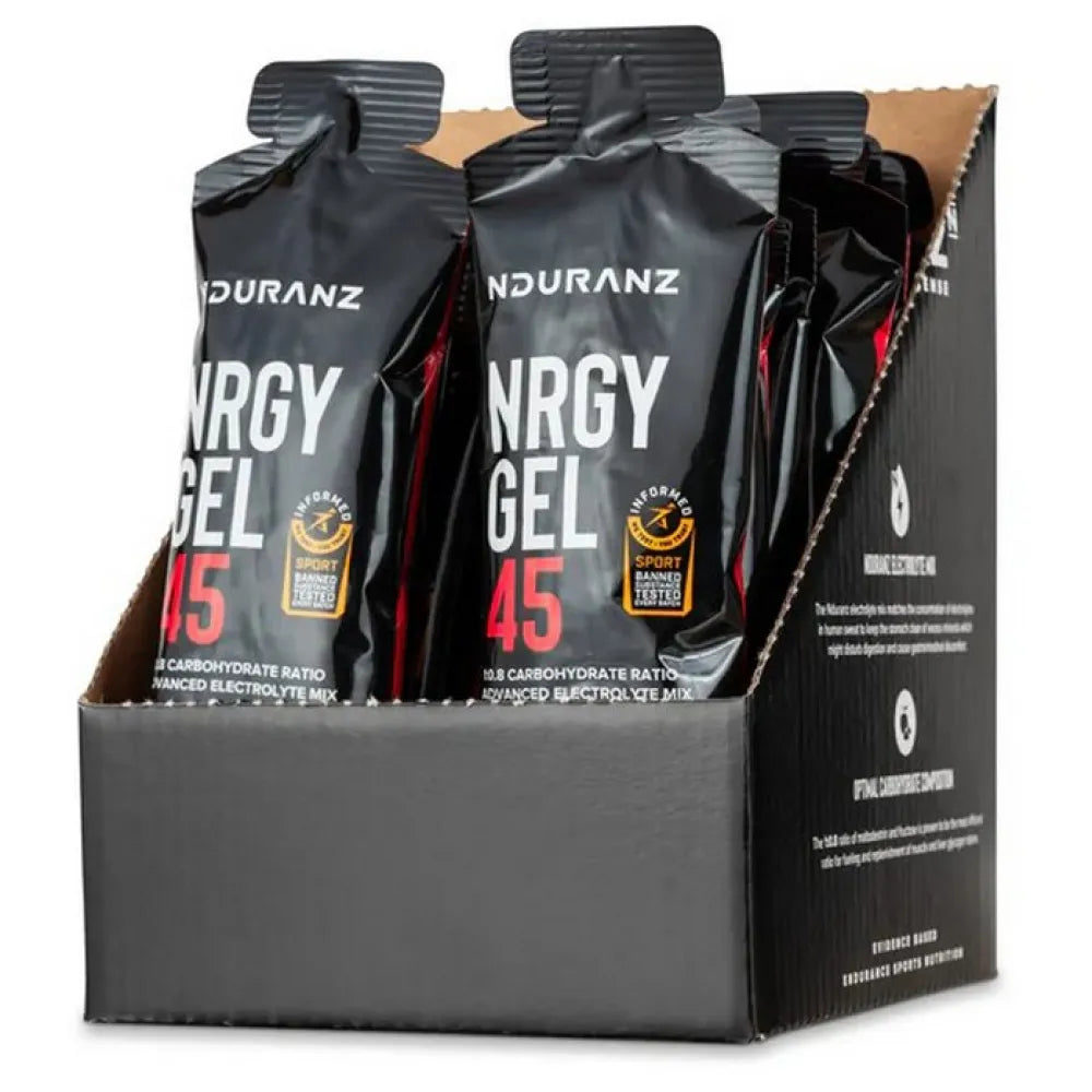 Nduranz Nrgy 45 energy gels box strawberry 75g 16 units