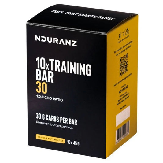 Nduranz Training 30 energy bars box vanilla&nut&nougat 45g 10 units