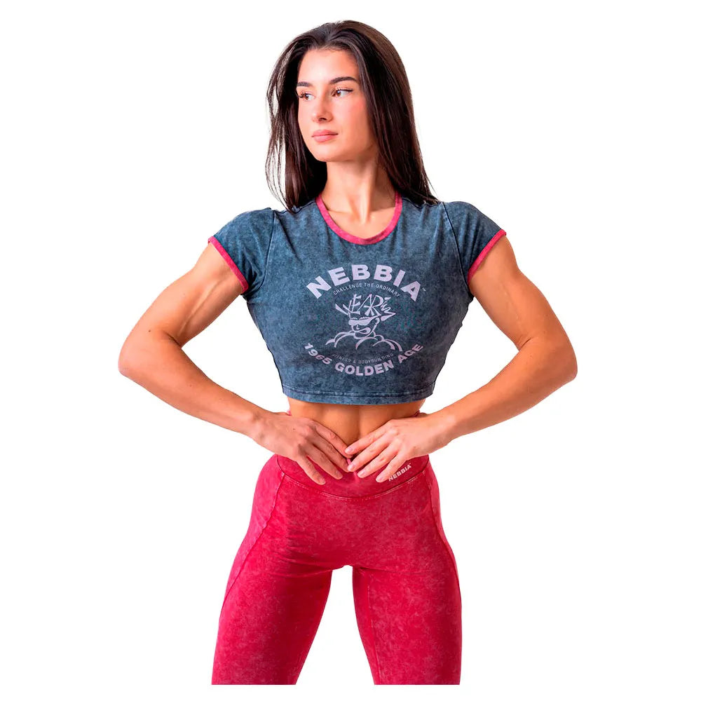 Nebbia Washed crop golden age 782 sports top